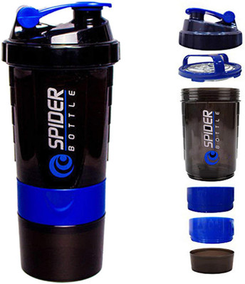 

Spider LONG DIVIDER GYM SHAKER WITH COMPARTMENT BLUE 500ML 500 Shaker(Pack of 1, Blue)