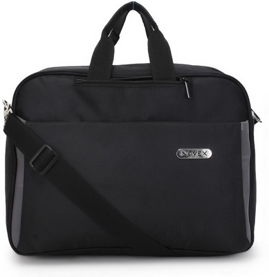 

Novex Convertable Medium Briefcase - For Men & Women(Black)