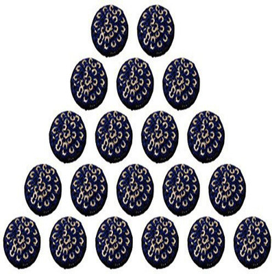 

Fabric and Lace BT021l Fabric, Metal Buttons(Pack of 20)