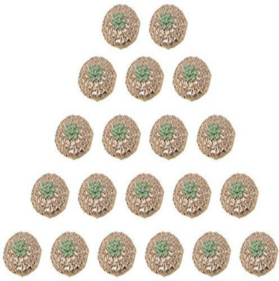 

Fabric and Lace BT016c Metal, Fabric Buttons(Pack of 20)