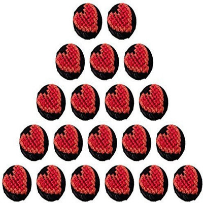 

Fabric and Lace BT063d Metal, Fabric Buttons(Pack of 20)