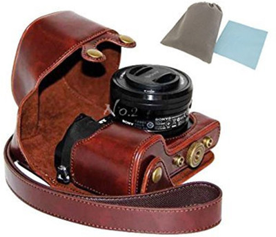 

TO BE SECOND Protective PU Leather Camera Case Bag Camera Bag(Dark Brown)