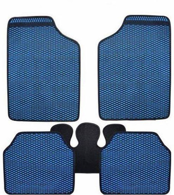 CARIZO Polyester, Rubber Standard Mat For  Hyundai Xcent(Blue)