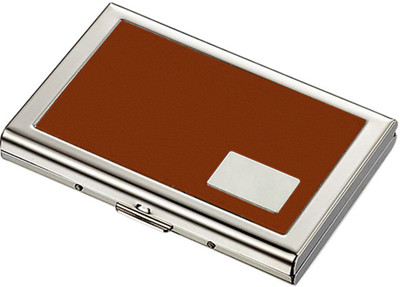 

Flipkart SmartBuy Brown Credit Card Holder 6 Card Holder(Set of 1, Brown, Silver)