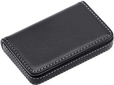 

Flipkart SmartBuy Black Business Card Holder Luxury PU Leather Wallet Credit Cards ID Case/Holder for Men & Women 8 Card Holder(Set of 1, Black)