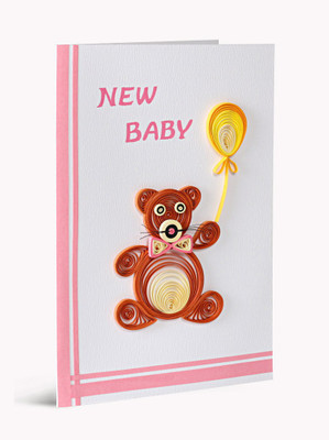 

Handcrafted Emotions New Baby Greeting Card(Multicolor, Pack of 1)