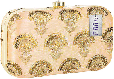 

Parizaat By Shadab Khan Party Gold Clutch