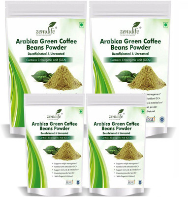 

Zenulife Green Coffee Bean Powder 100 GM Pack of (400 g) Instant Coffee 100 g(Pack of 4)
