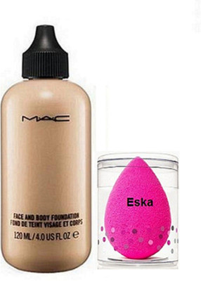 

eska Sponge Puff, Mac Face and Body Foundation(Set of 2)