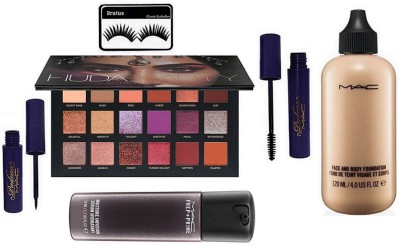 

BRUTUS Eyelashes, Mac Padma Eyeliner & Mascara, Face & body Foundation, Prep + Prime Moisture Infusion Face Serum, Huda Beauty Desert Dusk Eyeshadow Palette(Set of 6)