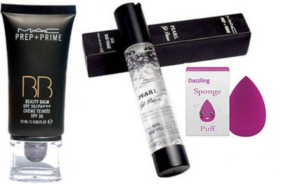 

DAZZLING Sponge Puff & mac BB Beauty Balm Foundation & Primer(Set of 3)
