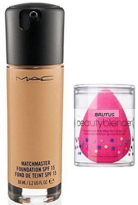

BRUTUS Sponge Puff,Mac Matchmaster Liquid Foundation(Set of 2)