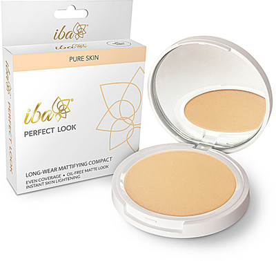 

iba halal Medium Shell SPF 15 Perfect Look Long-Wear Mattifying Pressed Powder 02 Compact(Medium Shell)