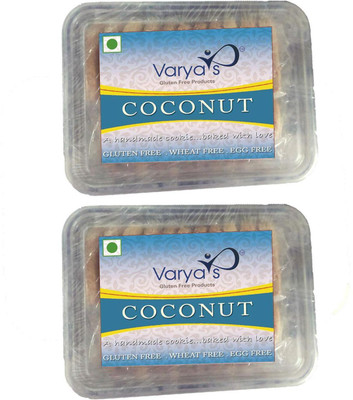 

Varya's Gluten Free Coconut Cookies - 2x200 grams(200 g, Pack of 2)