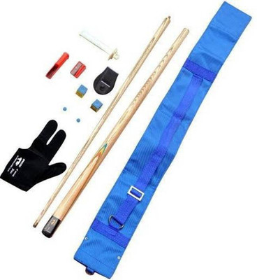 

CLUB 147 SED21 147 COMBO OF BRIDGE CUE FULL ASH WOOD ( TIP , CHALK , CHALK HOLDER , GLOVE , CUE COVER , CUE TIP MODIFIER Snooker, Pool Cue Stick(Wooden)
