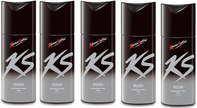 

KamaSutra RUSH PACK OF 5 Body Spray - For Men & Women(750 ml, Pack of 5)