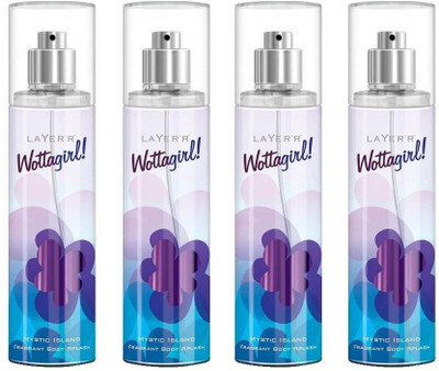 

Layer Shot Wottagirl MYSTIC ISLAND Pack Of 4 Deodorant Spray - For Women(540 ml, Pack of 4)