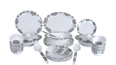 Eagleware Serval Floral Melamine Pack of 40 Dinner Set(Melamine)