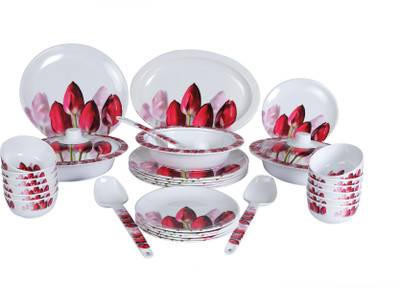 

Eagleware Serval Floral Melamine Pack of 34 Dinner Set(Melamine)