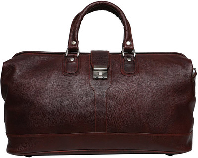 

Zordan Leather (Expandable) Leather Duffel Luggage Travel Bag with Expandable Features Color Travel Duffel Bag(Brown)