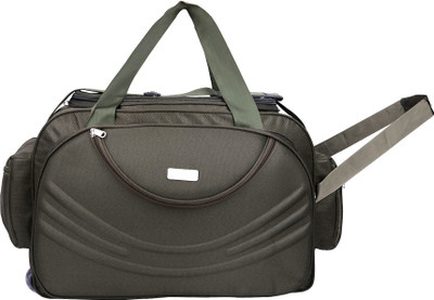 

SIBIA Unisex Polyester 40 litres Olive Green Waterproof Travel Duffle Bag With Roller Wheels Travel Duffel Bag(Green)