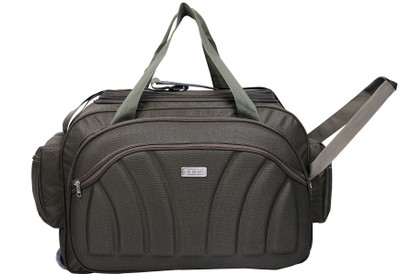 

SIBIA Unisex Polyester 40 litres Olive Green Waterproof Travel Duffle Bag With Roller Wheels Travel Duffel Bag(Green)