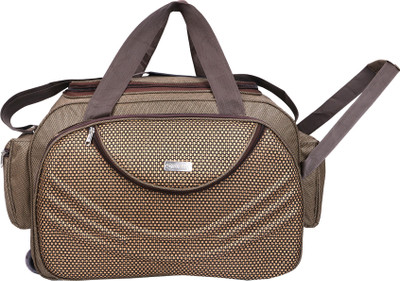 

SIBIA Unisex Polyester 40 litres Brown Waterproof Travel Duffle Bag With Roller Wheels Travel Duffel Bag(Brown)
