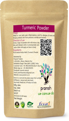 

PRAMSH Premium Quality Kasturi Turmeric (Haldi) Powder 400gm(400 g)