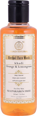 

Khadi Natural AYURVEDIC ORANGE & LEMONGRASS FACE WASH SLS & PARABEN FREE Face Wash(210 ml)