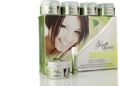 

Skin Secrets Herbal Crae With AloeVera Facial Kit 310g 310 g(Set of 6)
