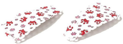 

NeedyBee Pack of 2 Printed Triangle Snap Tic Tac Clip for Baby and Girls Hair Clip(White)
