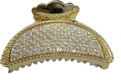 

NERR Metallic Gold Hair Clutcher Hair Clip, Hair Claw, Hair Pin (Gold) Hair Claw(Gold)