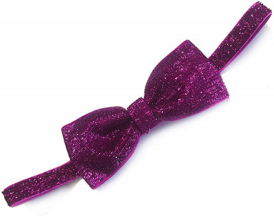 

Via Mazzini Little Miss Attitude Hot Pink Shiny Glitter Bow Headband Photo Props For Baby Girls (HA005) Head Band(Pink)