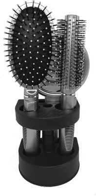 

EKAN Hair Brush Combo Kit With Hand Mirror And Stand - hair Brush Set Combo For Men & Women