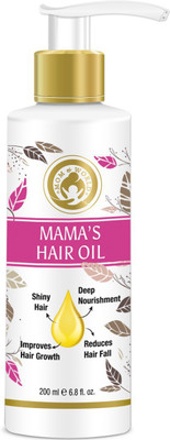 

Mom & World Mama's Hair Oil, 200ml - 11 Natural & Organic Oils for Deep Nourishment & Hair Growth Hair Oil(200 ml)