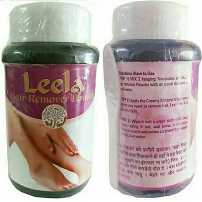 

Leela Cool Hair Remover Powder â Use For MALE & FEMALEâ Remove Unwanted Hair without Pain within 3-4 Min Only (140g x 2 Pack) Wax(280 g, Set of 2)