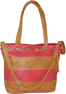 

MINAAR Shoulder Bag(Khaki, Pink)