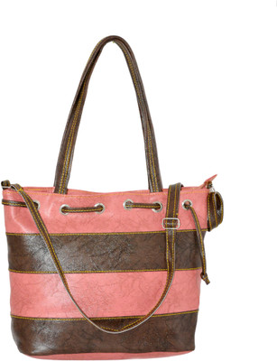 

MINAAR Shoulder Bag(Brown, Pink)
