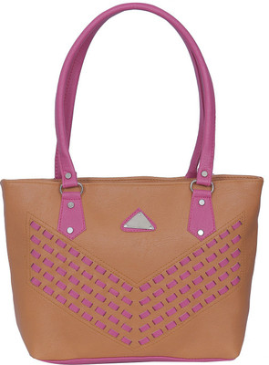 

Janta Shoulder Bag(Tan, Pink), Pink;tan