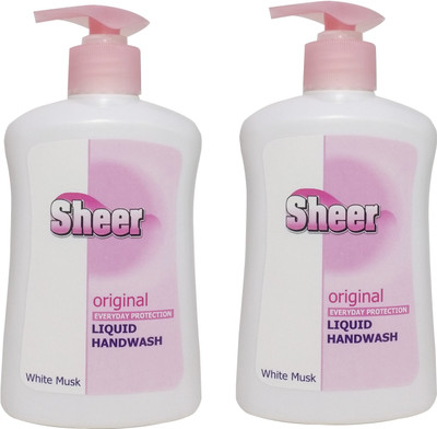 

Sheer Hand Wash white Musk 2x200ml(400 ml, Pump Dispenser, Pack of 2)