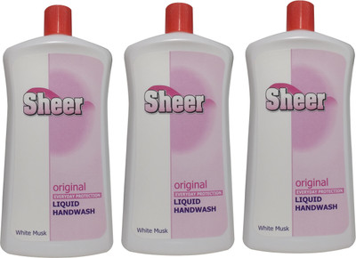 

Sheer Hand Wash White Musk 3X 900ml(2700 ml, Bottle, Pack of 3)