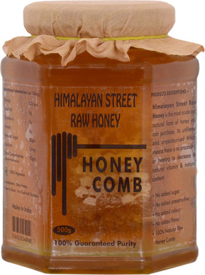 

himalayan street raw honey 100% NATURAL UNPROCESSED RAW HONEY WITH COMB(500 g)