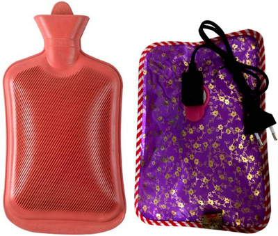 

CRETO Best Quality Pain Relief Combo pack of Electric Hot water bag and Non Electric Hot Water Bottle 1 L Hot Water Bag(Multicolor)