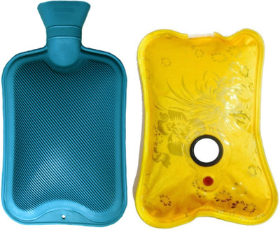 

CRETO Super Pain Reliever T -007 Combo pack of Electric Hot water bag and Non Electric Hot Water Bottle 1 L Hot Water Bag(Multicolor)
