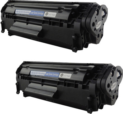 

Best 4U 2612A (Pack of 2) for HP 1010, 1012, 1015, 1018, 1022, 1022N, 1022NW, 1020, 3015 MFP, 3020 MFP, 3030 MFP, 3050 MFP, 3052 MFP, 3055 MFP, 3050Z, M1005MFP, M1319F MFP Printer - Single Color Ink Toner(Black)