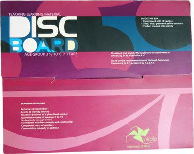 

Vikalp India Pvt. Ltd. Disc Board : Learn Value Concept, Reverse aspect of addition |Educational Toys/Learning Kits/Educational Kits/Math Kit(Multicolor)