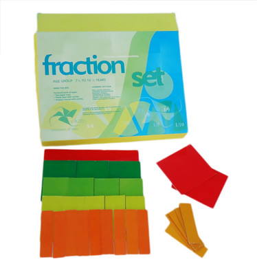 

Vikalp India Pvt. Ltd. Fraction Set : Learn operations of fractions for kids |Educational Toys/Learning Kits/Educational Kits/Math Kit(Multicolor)