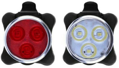 

fastped 2 pcs led usb rechargearble bicycle light bike back tail light LED Rear Break Light(red & white)
