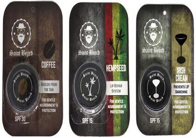 

Saint beard Lip balm (pack of 3) Hempseed, Irish cream, Coffee(Pack of: 3, 8 g)