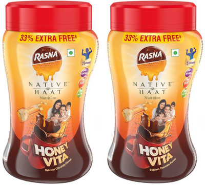 

Rasna Native Haat Honey Vita Jar - 600g - Chocolate (450g + 150g Free)(Pack of 2) 600 g(Pack of 2)